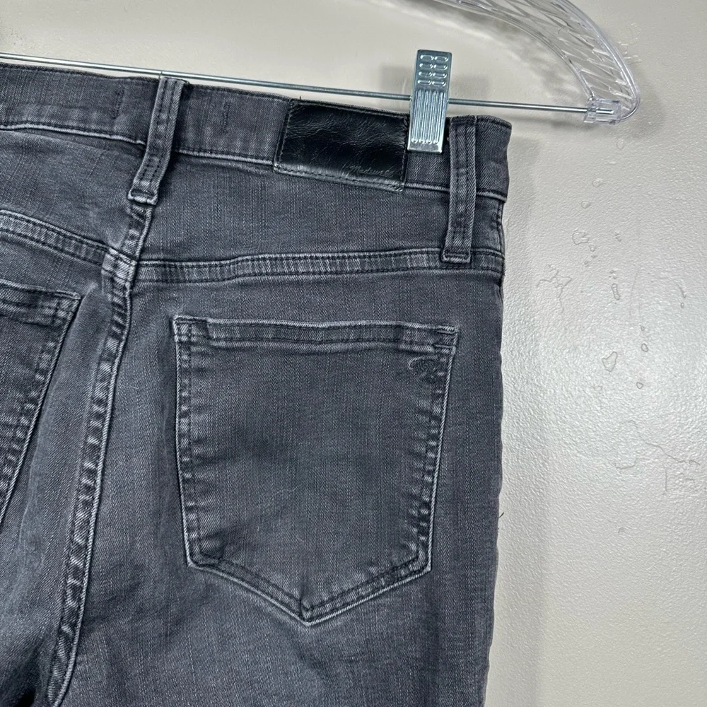 Madewell Cali Demi-Boot Jeans in Bellspring Wash: Button-Front Edition Black 26 - Picture 7 of 9
